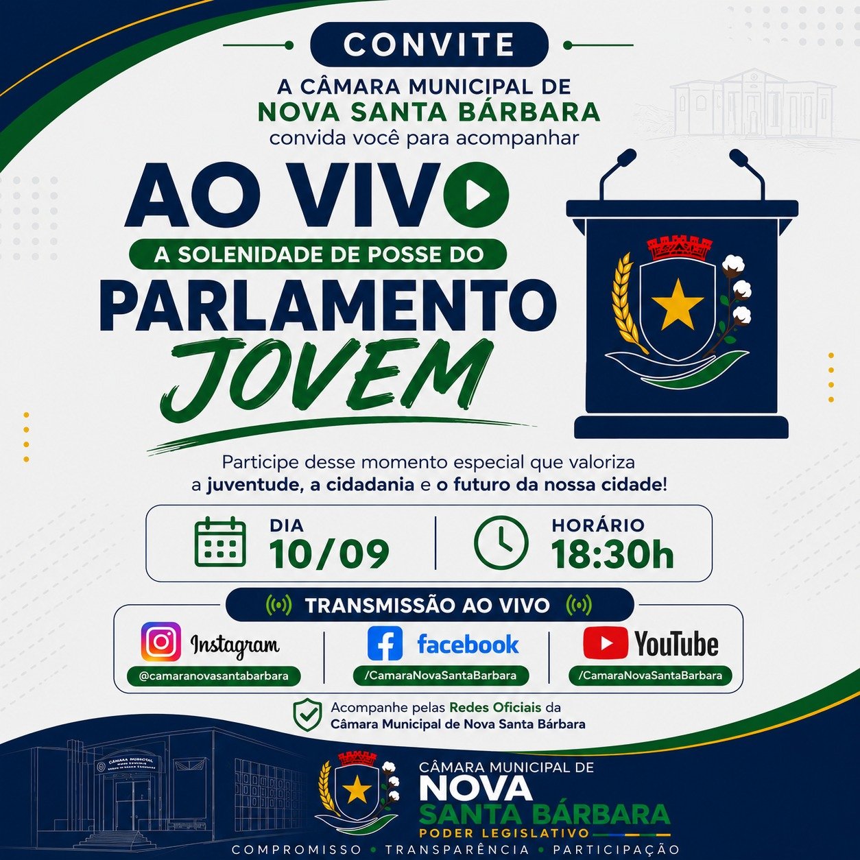Solenidade de Posse do Parlamento Jovem